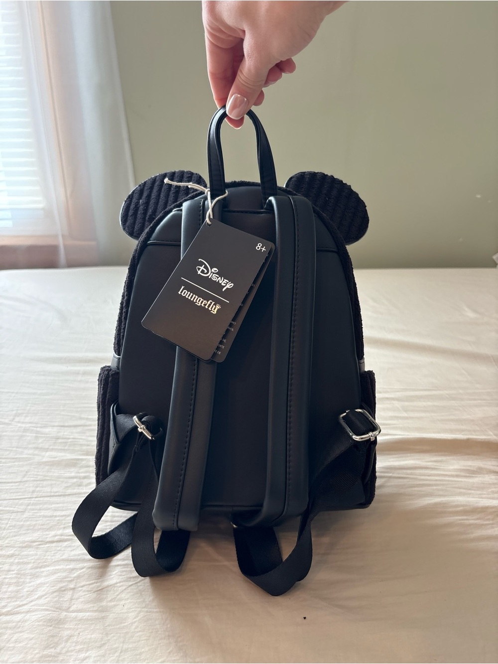 Loungefly Black & Red Mickey Backpack & Matching Wallet - Picture 2 of 6